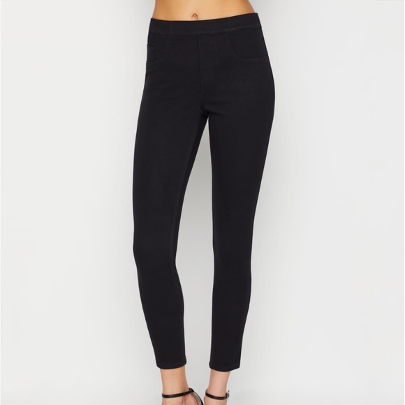 Spanx Black Jean-Ish Ankle Skinny Jeans Medium - Picture 1 of 11